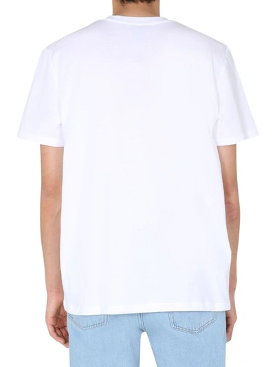 Shop Apc A.p.c. Men's White Cotton T-shirt