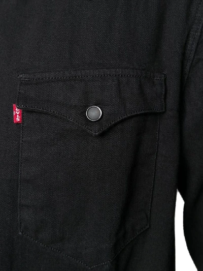 Shop Levi's Men's Black Cotton Shirt