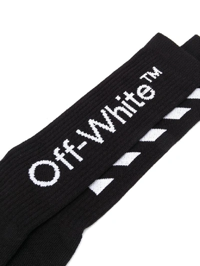 Shop Off-white Men's Black Cotton Socks
