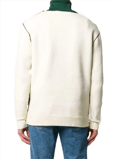 Shop Off-white Men's White Cashmere Sweater
