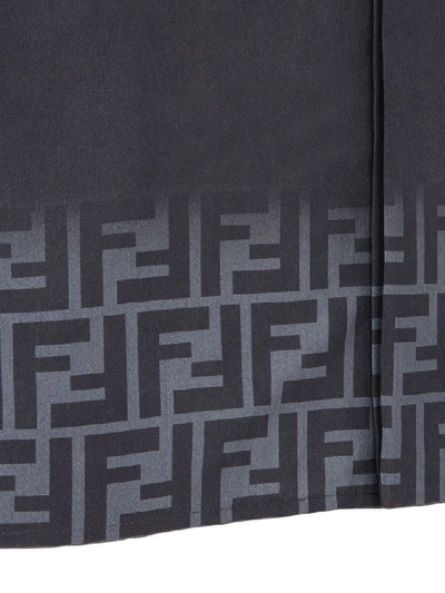 Shop Fendi Men's Black Silk Shirt