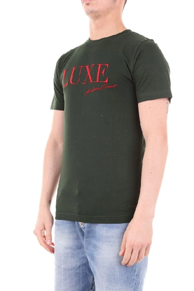 Shop Andrea Crews Men's Green Cotton T-shirt