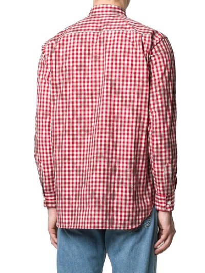 Shop Comme Des Garçons Shirt Men's Red Cotton Shirt