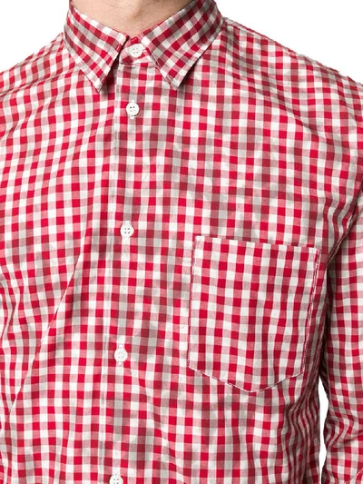 Shop Comme Des Garçons Shirt Men's Red Cotton Shirt