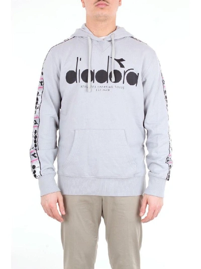 Shop Diadora Men's Grey Cotton Sweatshirt