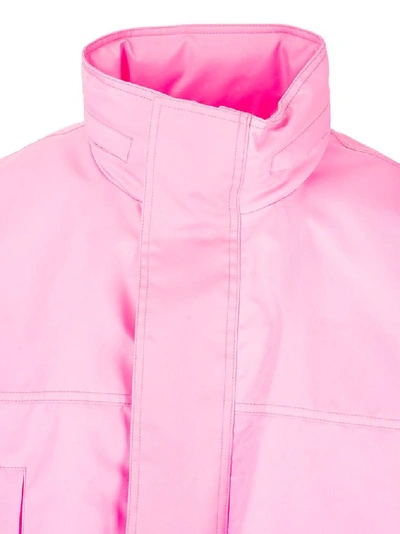 Shop Balenciaga Men's Pink Polyamide Outerwear Jacket
