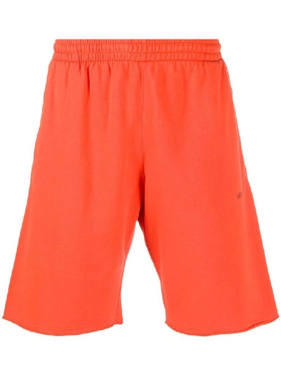 Shop Off-white Men's Orange Cotton Shorts