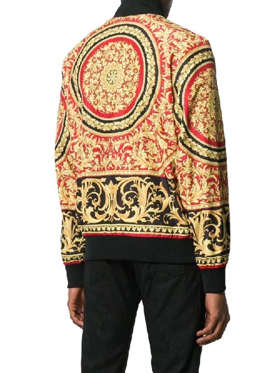 Shop Versace Men's Black Cotton Outerwear Jacket
