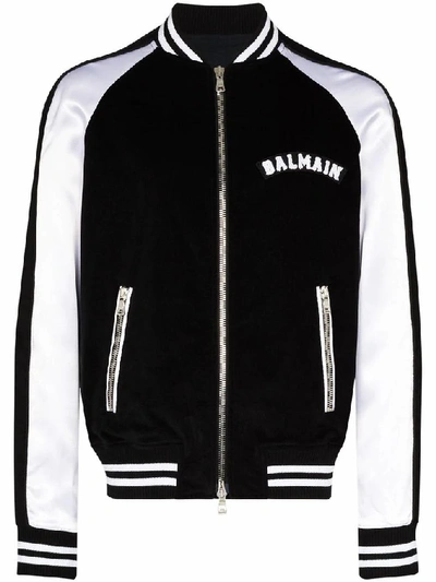 Shop Balmain Men's Black Cotton Jacket
