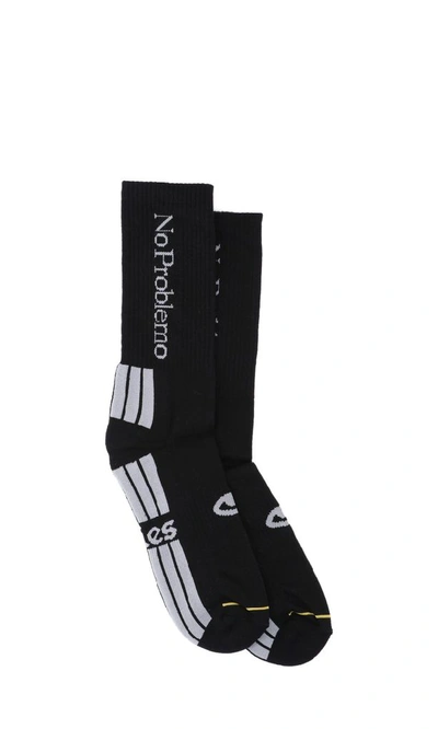 Shop Aries Arise Men's Black Cotton Socks