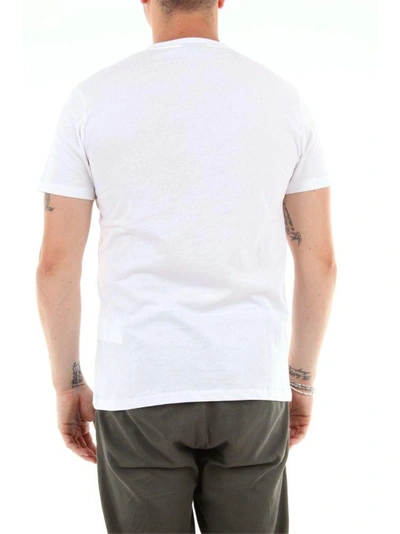Shop Karl Lagerfeld Men's White Cotton T-shirt