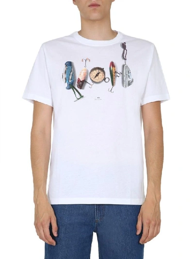 Shop Ps By Paul Smith Men's White Cotton T-shirt