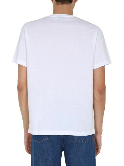 Shop Ps By Paul Smith Men's White Cotton T-shirt