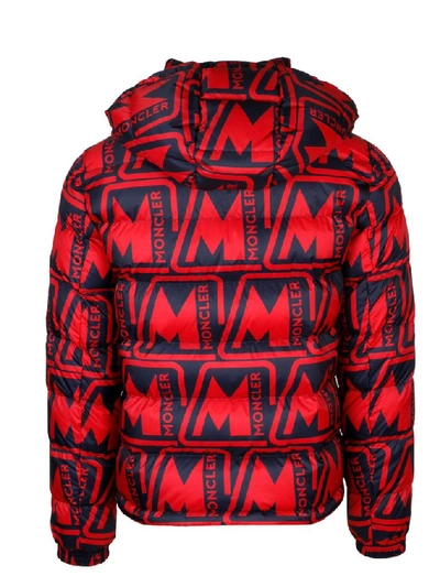 Shop Moncler Men's Red Polyester Down Jacket