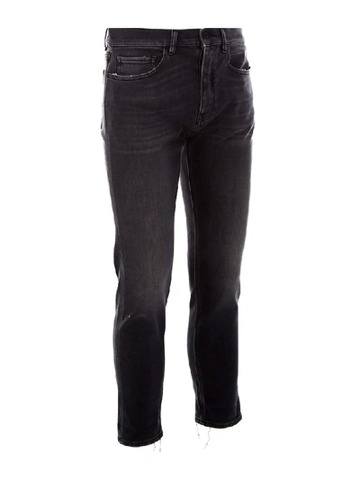 Shop Pence Men's Black Cotton Jeans