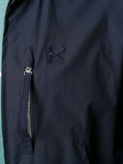 Shop Kenzo Men's Blue Cotton Outerwear Jacket