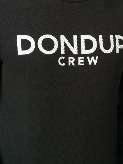 Shop Dondup Men's Black Cotton Sweatshirt