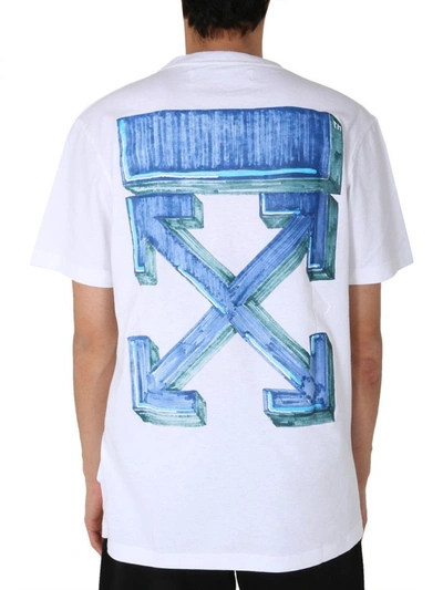 Shop Off-white Men's White Cotton T-shirt