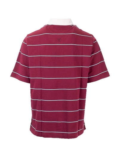 Shop Kenzo Men's Burgundy Cotton Polo Shirt