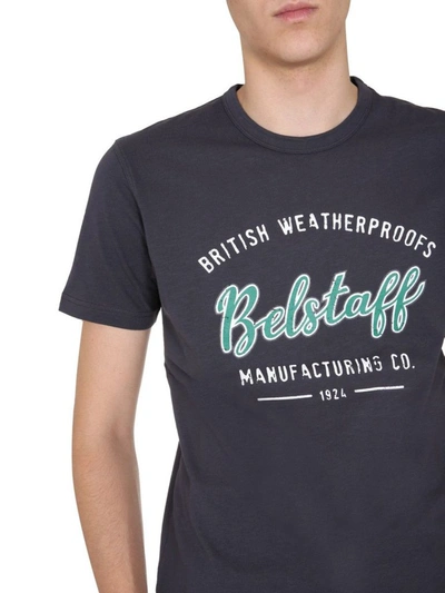 Shop Belstaff Men's Black Cotton T-shirt