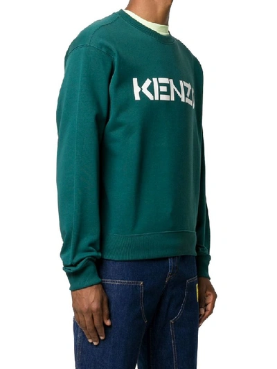 Shop Kenzo Men's Green Cotton Sweatshirt