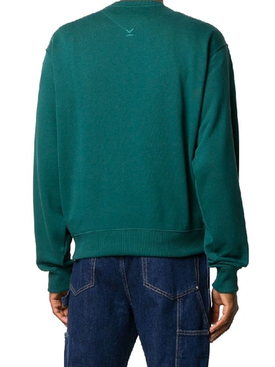 Shop Kenzo Men's Green Cotton Sweatshirt