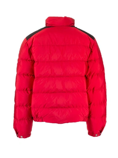 Shop Prada Men's Red Polyamide Down Jacket