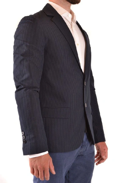 Shop Antony Morato Men's Blue Cotton Blazer