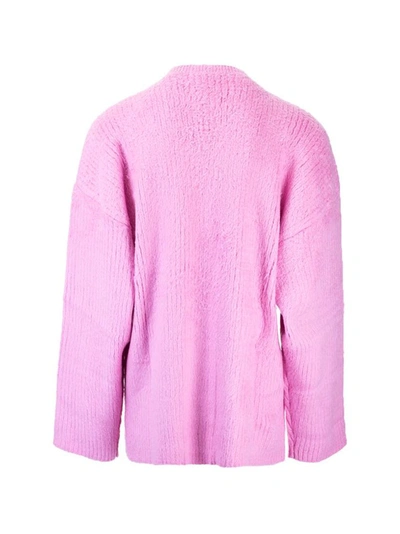Shop Balenciaga Men's Pink Cotton Sweater