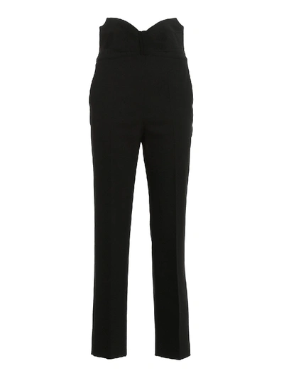 Shop Red Valentino Reps Pants In Black