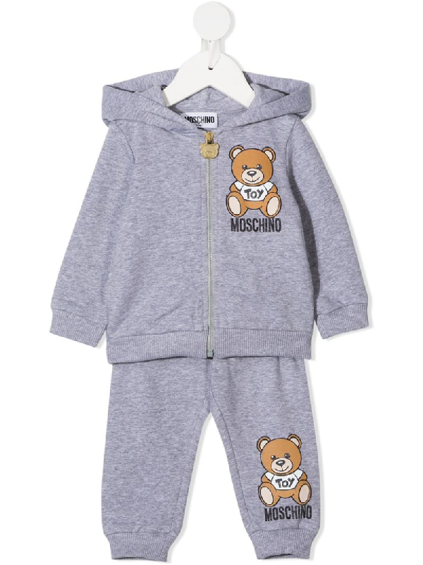 Moschino Kids' Teddy Bear Tracksuit In Grey | ModeSens