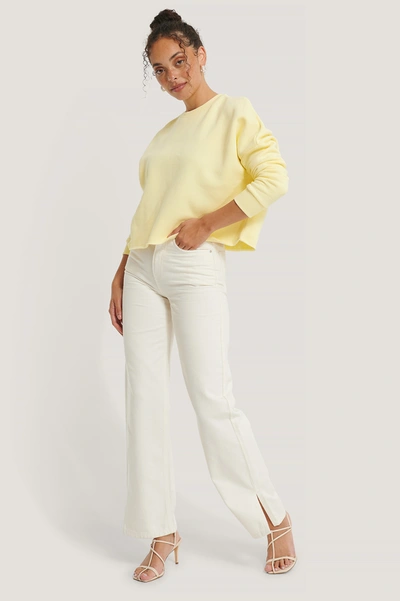 Shop Na-kd Reborn Basic Cropped Sweater Yellow