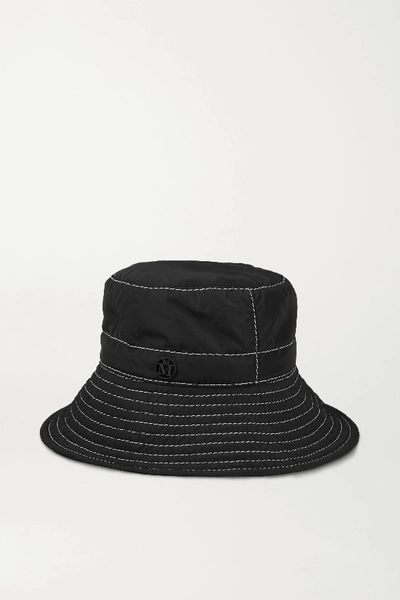 Shop Maison Michel Charlotte Shell Bucket Hat In Black