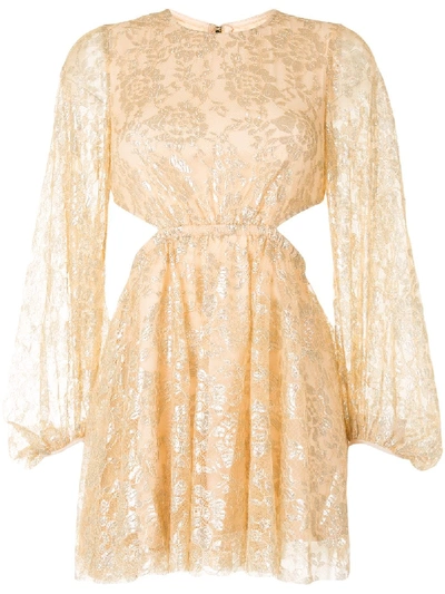 Shop Alice Mccall Magic Thinking Mini Dress In Gold