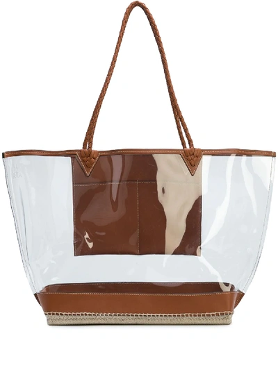 Shop Altuzarra Large Espadrille Tote Bag In White