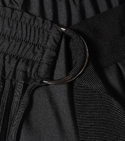 Shop Moncler Wool Midi Dress In Black