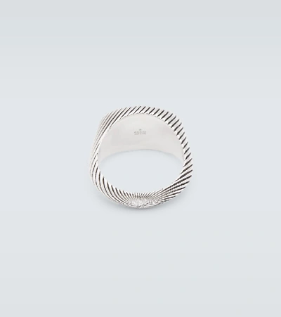 Shop Gucci Gg Marmont Sterling Silver Ring