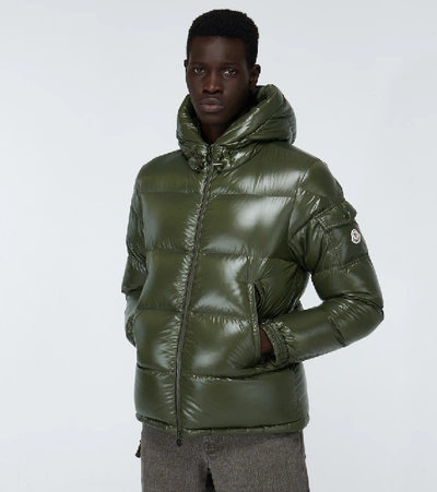 Moncler Ecrins Hooded Quilted Down Jacket In Green | ModeSens