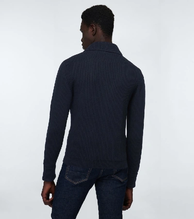 Shop Tom Ford Cashmere Cardigan In Black