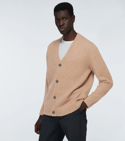 Shop Acne Studios Kabelo Wool-blend Cardigan In Brown