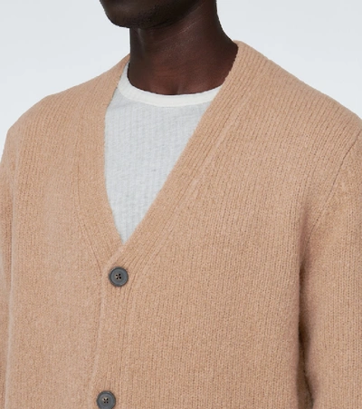 Shop Acne Studios Kabelo Wool-blend Cardigan In Brown