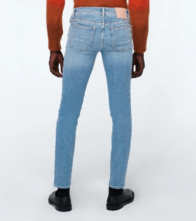 Shop Acne Studios Slim-fit Jeans In Mid Blue