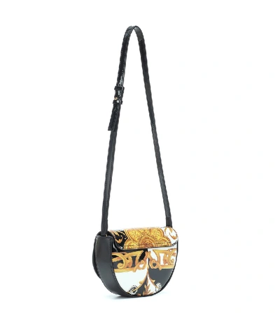 Shop Versace Acanthus Shoulder Bag In Gold