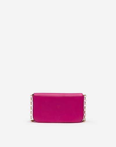 Shop Dolce & Gabbana Dg Girls Clutch In Calfskin In Pink