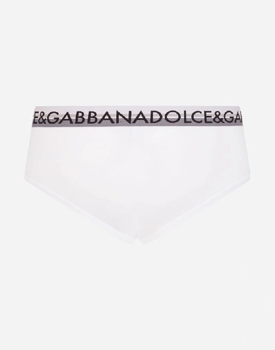 Shop Dolce & Gabbana Brando Briefs In Stretch Pima Cotton