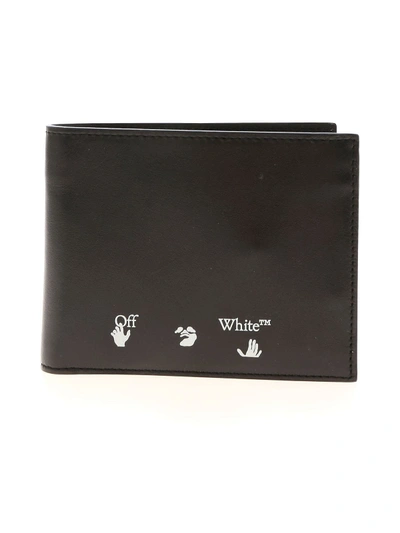 Shop Off-white ™ Logo Bifold Wallet In Black