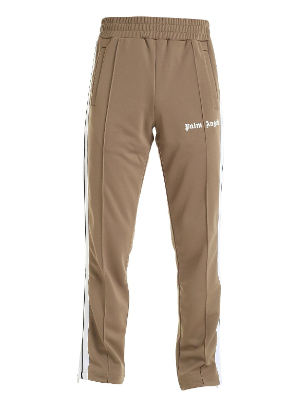 Palm Angels Classic Track Pants In Dove Grey Color In Brown | ModeSens