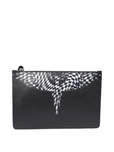 Shop Marcelo Burlon County Of Milan Cross Wings Clutch In Black