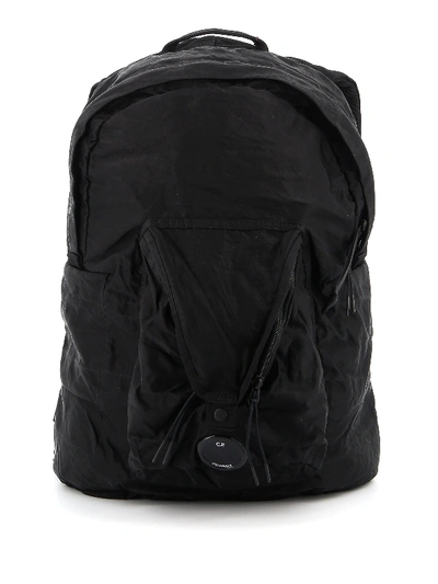 Shop C.p. Company Nylon Satin Backpack In Black