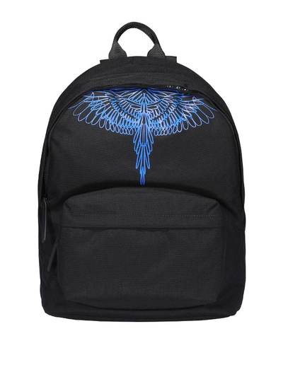 Shop Marcelo Burlon County Of Milan Pictorial Wings Backpack In Black